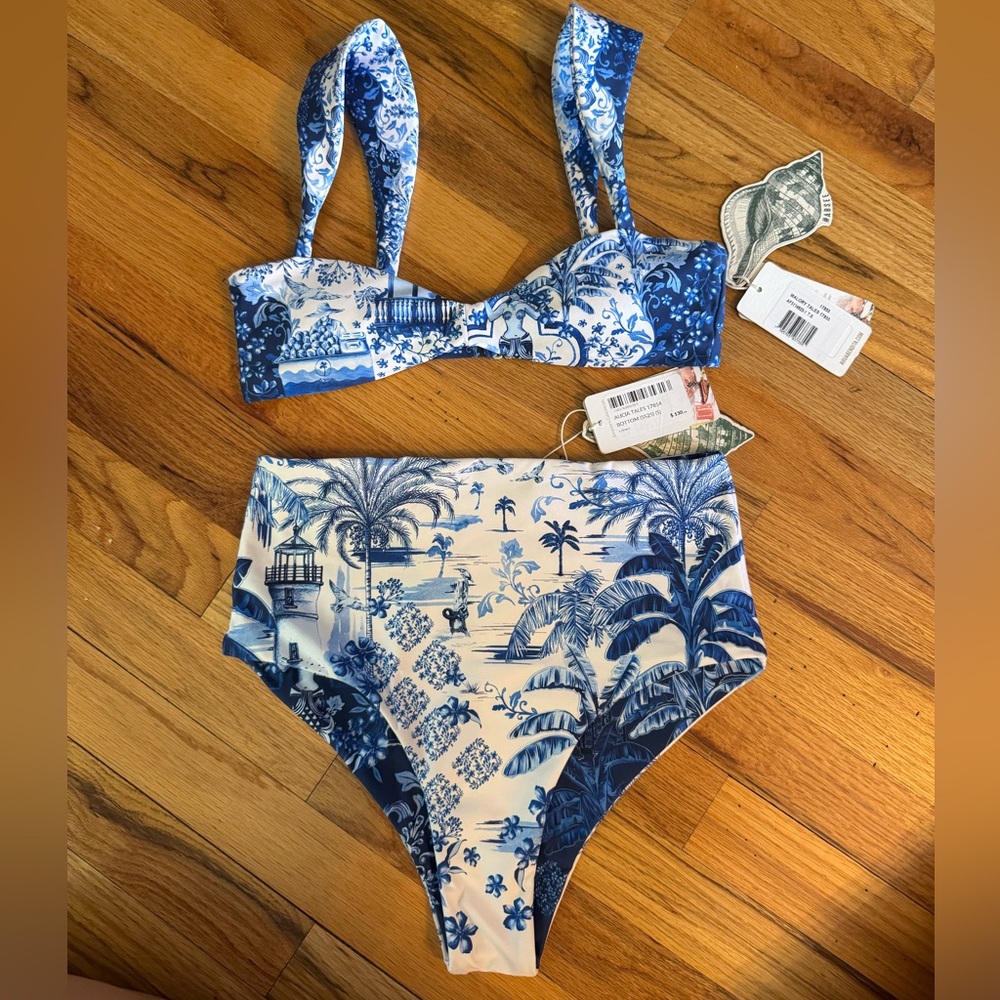 Size Small Aguabendita top and bottoms 2 piece swim suit